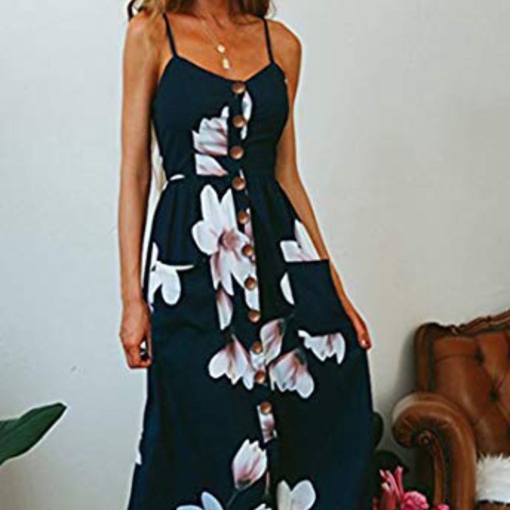 Navy Midi Dress